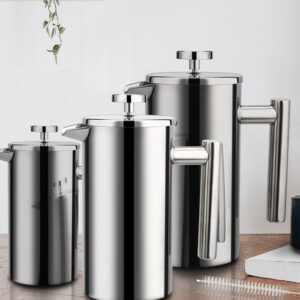 Stainless Steel French Press Coffee Maker – Durable Manual Percolator Pot