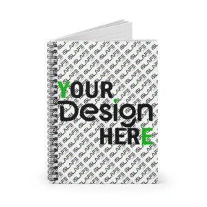 Custom Spiral Journal Notebook | Dot Grid, Lined, Blank or Task Planner | islafe Prints