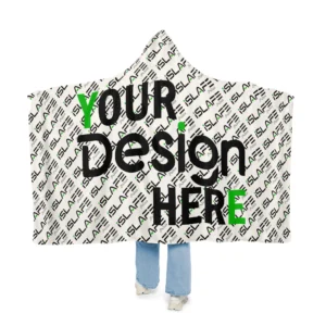 Personalized Hooded Sherpa & Microfiber Fleece Blanket – Cozy Custom Snuggle Blanket for Home & Meaningful Gifts By islafe Prints